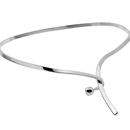 Collier i guld och silver