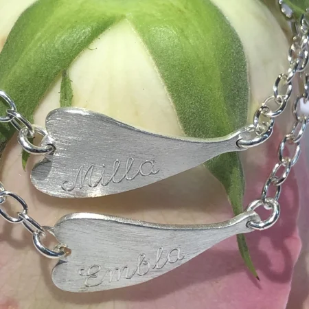 Handgjorda silverarmband