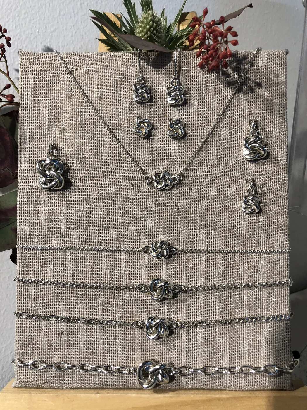 Silverörhängen handgjorda
